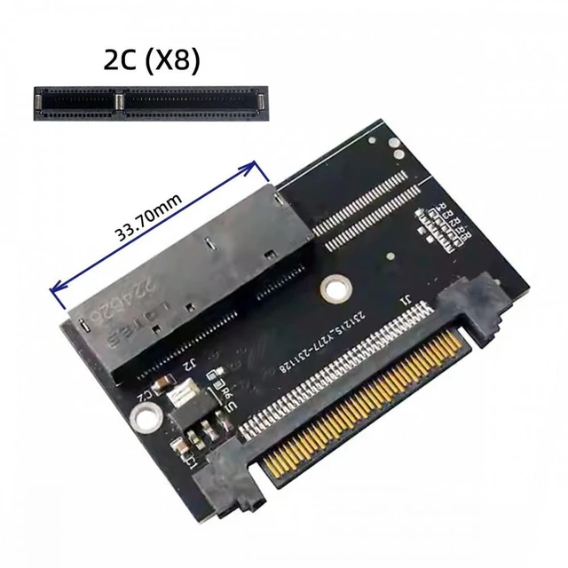 Main image of Vszerda U.2 SFF-8639 Host Adapter to NVMe Ruler 1U GEN-Z EDSFF 2C 8X Short SSD PM983 E1.L Carrier Adapter
