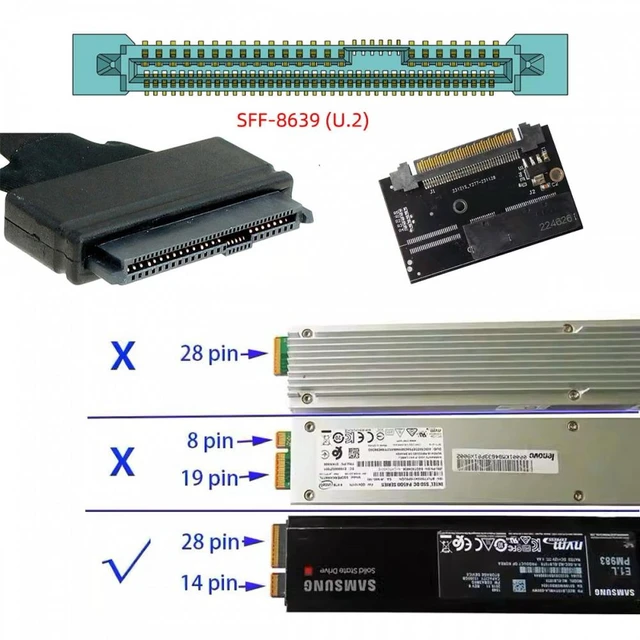 Alt view image 2 of 7 - Vszerda U.2 SFF-8639 Host Adapter to NVMe Ruler 1U GEN-Z EDSFF 2C 8X Short SSD PM983 E1.L Carrier Adapter