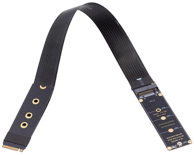 Main image of Vszerda NGFF M-Key NVME Male to Female Extension PCI Express Cable 30cm PCI-E 4.0 for Mainboard SSD 2230/2242/2260/2280