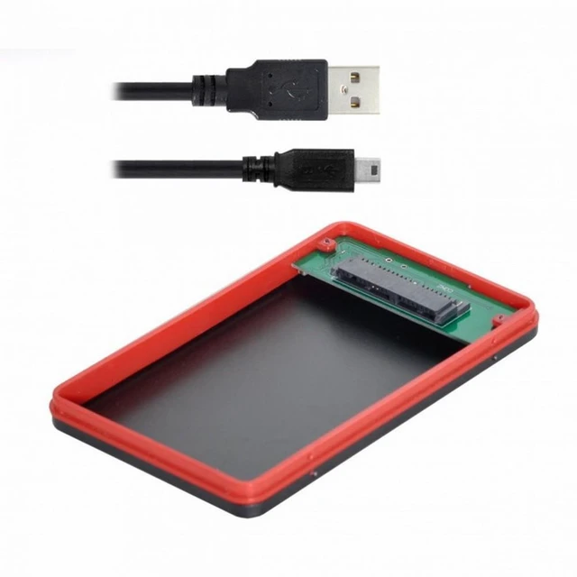 Alt view image 2 of 7 - Vszerda USB2.0 480Mbps to 1.8 inch Micro SATA 16pin 7+9 SSD HDD External Hard Disk Enclosure