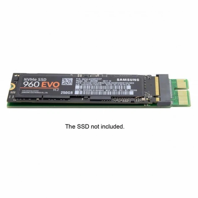 Alt view image 3 of 7 - Vszerda NGFF M-key NVME AHCI SSD to PCI-E 3.0 1x x1 Vertical Adapter for XP941 SM951 PM951 960 EVO SSD