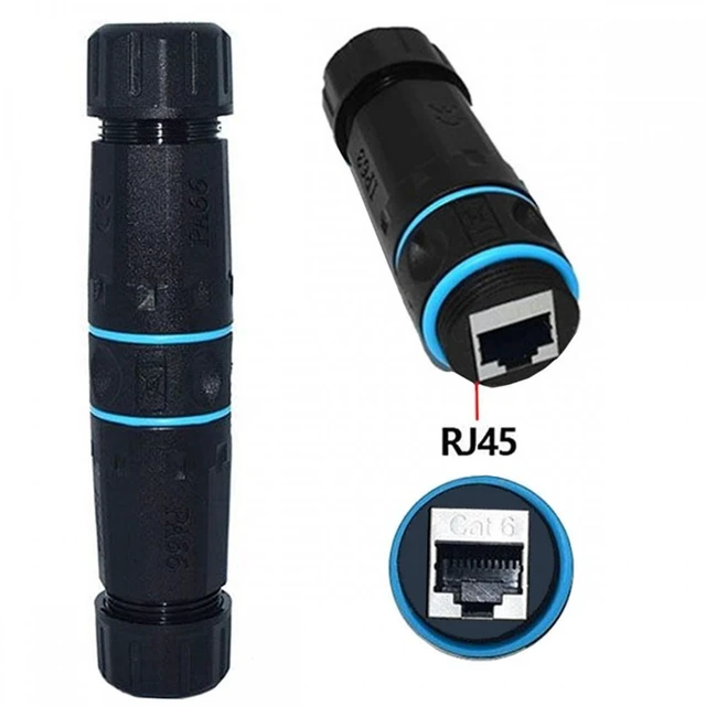 Main image of Vszerda M20 Locking IP68 Waterproof UTP STP RJ45 Female to CAT6 Female Networking Patch Extension Adapter Coupler