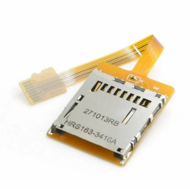Alt view image 3 of 7 - Vszerda Micro SD TF Memory Card Kit Male to SD Female Extension Soft Flat FPC Cable Extender 10cm