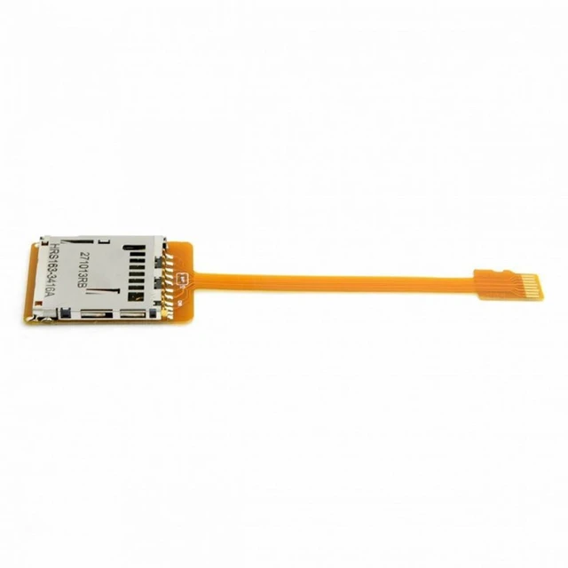 Alt view image 7 of 7 - Vszerda Micro SD TF Memory Card Kit Male to SD Female Extension Soft Flat FPC Cable Extender 10cm
