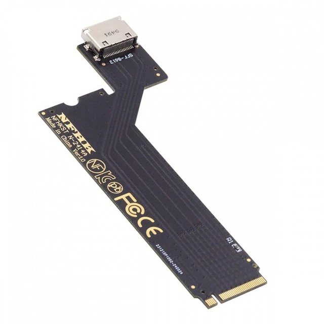 Main image of Vszerda PCI-E 4.0 M.2 M-key to Oculink SFF-8612 SFF-8611 Host Adapter for 2024 ThinkBook 14+ AMD8845 External Graphics Card & SSD