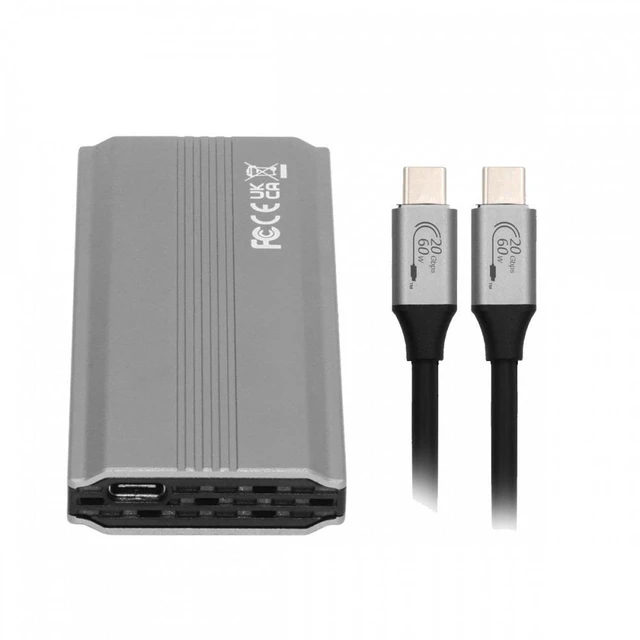 Main image of Vszerda Type-C USB3.2 USB4 20Gbps to M-key M.2 NGFF NVME SATA SSD PCBA Enclosure 2280/2242/2260mm RTL9220
