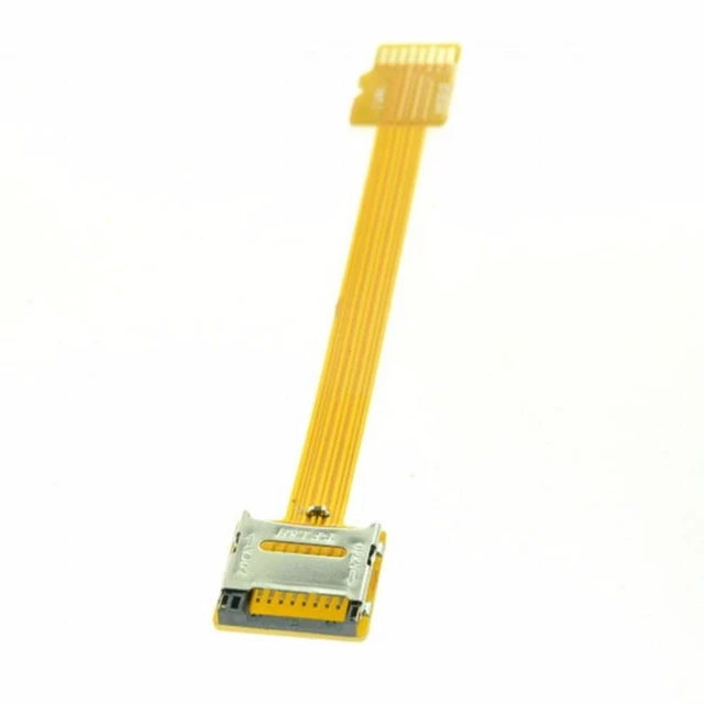 Alt view image 2 of 7 - Vszerda Micro SD TF Memory Card Kit Male to Female Extension Soft Flat FPC Cable Extender 10cm