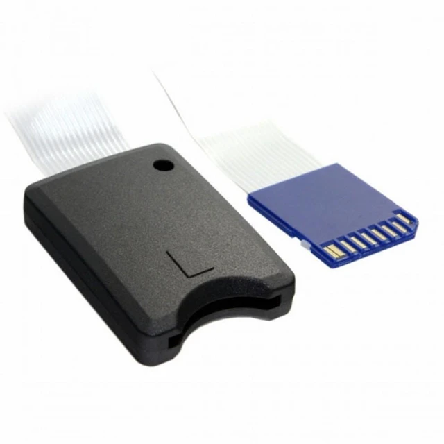 Alt view image 5 of 7 - Vszerda Standard SD SDHC Memory Card Kit Male to SD Female Extension Soft Flat FPC Cable Extender 25cm
