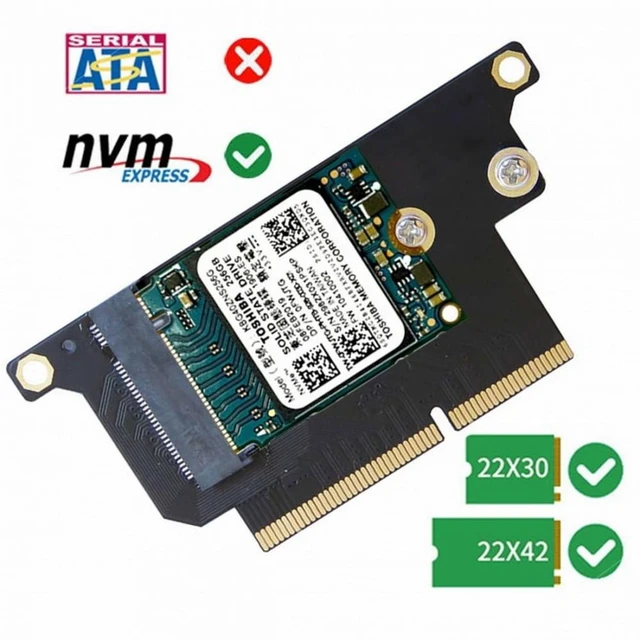 Alt view image 7 of 7 - Vszerda M.2 NGFF M-Key NVME SSD Convert Card fit for Macbook Pro 2016 2017 13" A1708
