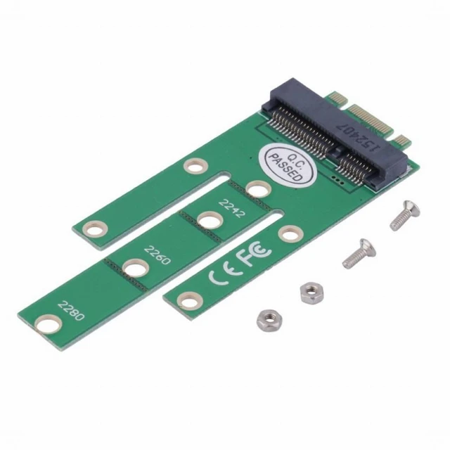 Alt view image 3 of 6 - Vszerda M.2 NGFF PCI-E 2 LANE Golden Finger Pin to 50mm Mini-PCIE mSATA 18+8 SSD Hard Disk PCBA