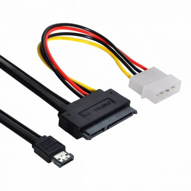 Alt view image 7 of 7 - Vszerda 50cm eSATAp Power ESATA Combo to SATA 22pin IDE 4pin 5V 12V for 3.5" 2.5" Hard Disk Data Cable