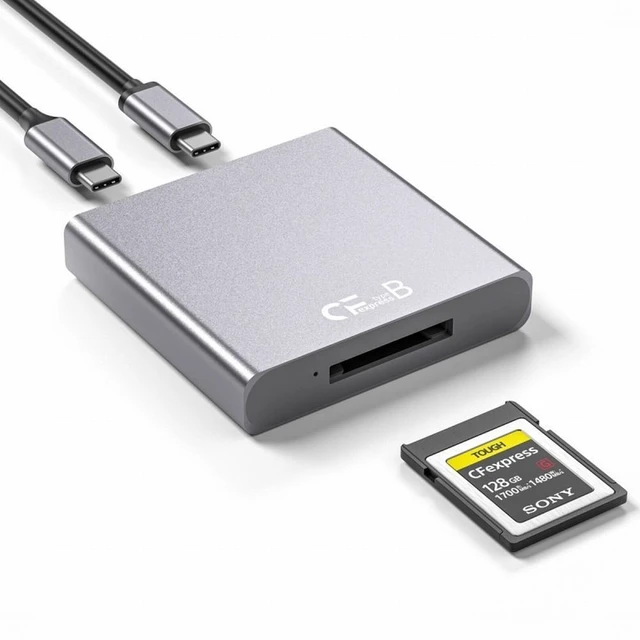 Main image of Vszerda USB3.1 Type-C USB3.0-A to CF Express Extension Card Reader for CFE Type-B Support R5 Z6 Z7 CFB Memory Card