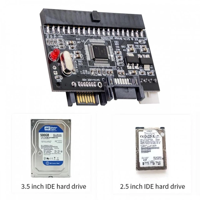 Alt view image 7 of 7 - Vszerda IDE 100 133 PATA to Dual Serial SATA 7PIN Adapter Reversible Converter for Hard Disk Drive