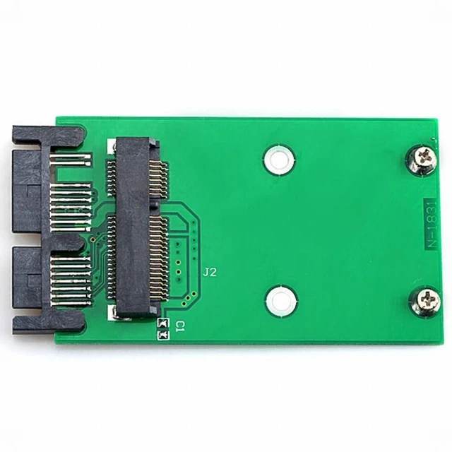 Main image of Vszerda Mini PCI-E mSATA SSD to 1.8" Micro SATA 7+9 16pin Adapter Add on Cards PCBA for SSD Hard Disk