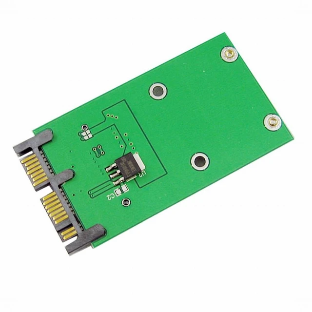 Alt view image 3 of 6 - Vszerda Mini PCI-E mSATA SSD to 1.8" Micro SATA 7+9 16pin Adapter Add on Cards PCBA for SSD Hard Disk