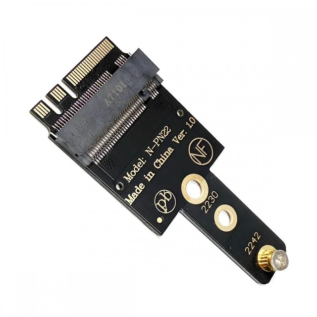 Main image of Vszerda 2230 NGFF A+E-Key Male to NVME M-key Female Extension Adapter for Laptop Mainboard SSD 2230 2242
