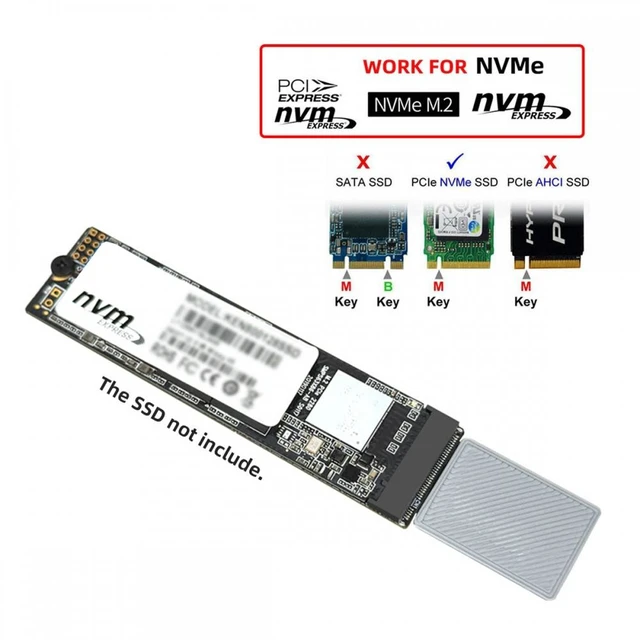 Alt view image 4 of 7 - Vszerda CFexpress Type-A to NVME 2230 2240 2260 2280 Memory Card Kit Case CFE CFA NGFF M-key Adapter for Camera 8K RAW PCIe Expansion