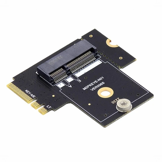 Main image of Vszerda NGFF Key A+E PCI Express Male to Female Right Angled 90 Degree Low Profile Adapter Extension Card Riser
