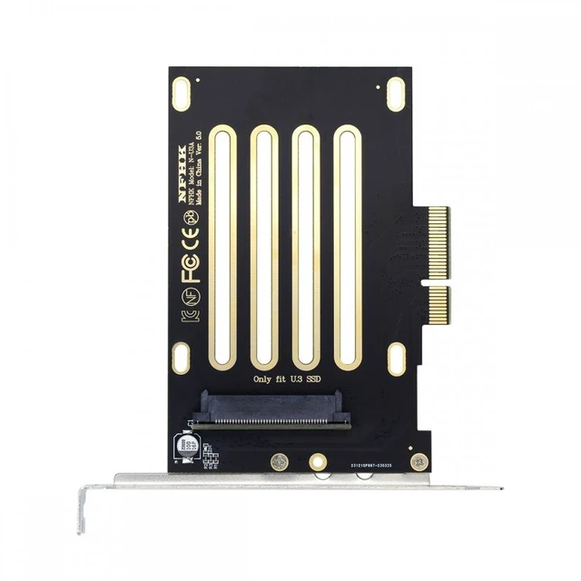Main image of Vszerda PCI-E 4.0 x4 Lane PCI Express Host to U.3 U3 Kit SFF-8639 SSD Adapter for Motherboard Compatible with PM1735 NVMe PCIe SSD