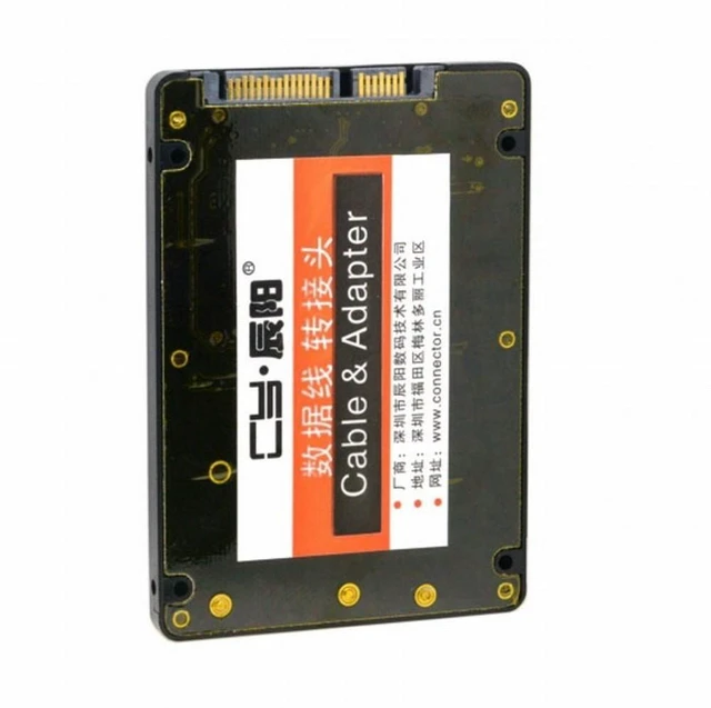 Alt view image 4 of 7 - Vszerda 2 in 1 Combo M.2 NGFF B-key mSATA SSD to SATA 3.0 Adapter Converter Case Enclosure