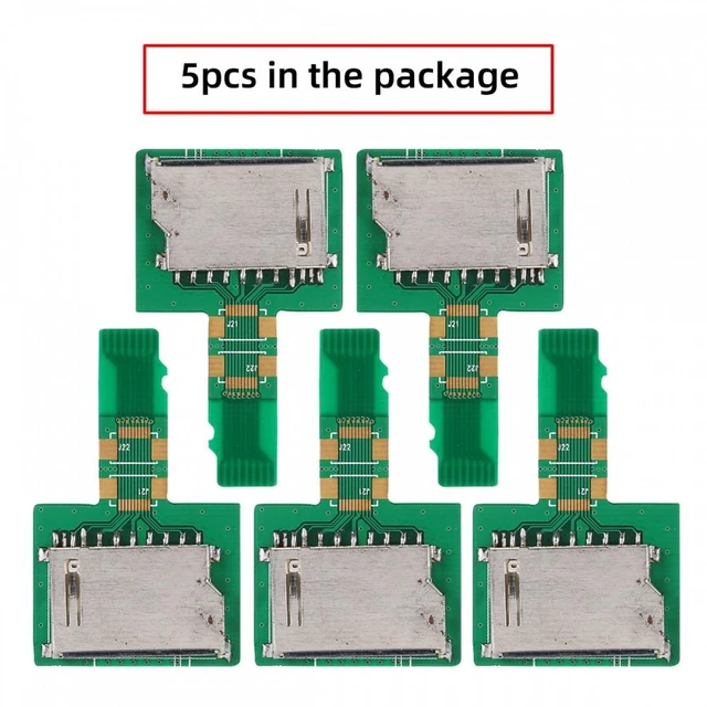 Alt view image 5 of 6 - Vszerda 5pcs/lot Micro SD TF Memory Card Kit Male to Standard SD Female Extension Adapter Extender PCBA Reader for Car GPS Phone