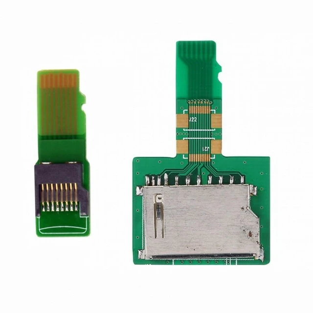 Alt view image 7 of 7 - Vszerda 1Set SD TF Card Socket Female to Micro-SD TF Male Memory Card Kit Extension Adapter Testing Tools Extender