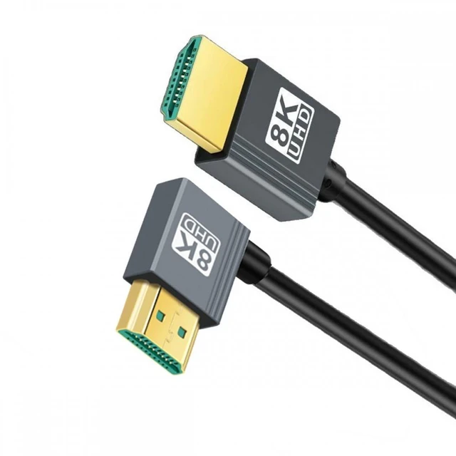 Main image of CY Right Angled HDMI 8K to HDMI 2.1 Ultra Soft High Flex HDTV Cable Hyper Super Flexible Cord 90 Degree High Speed Type-A Male to Male for Computer HDTV (0.5m)