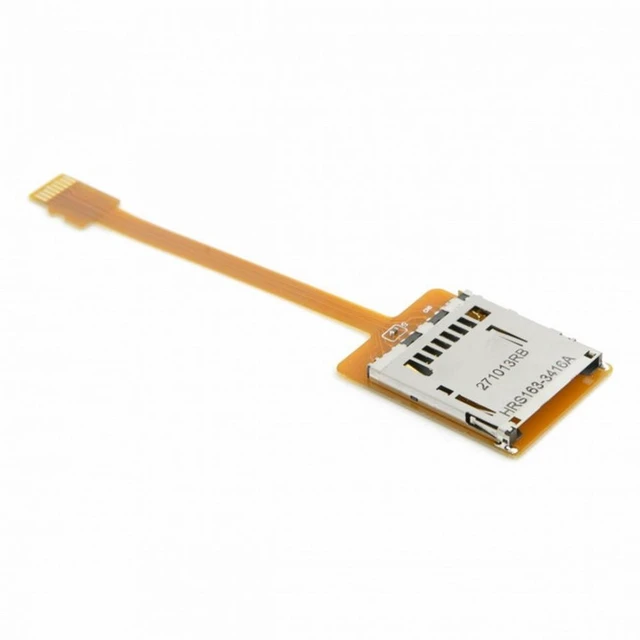 Alt view image 5 of 7 - Vszerda Micro SD TF Memory Card Kit Male to SD Female Extension Soft Flat FPC Cable Extender 10cm