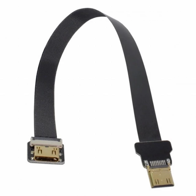 Alt view image 3 of 7 - Vszerda CYFPV Mini HDMI Male to Mini HDMI Female Extension FPC Flat Cable 1080P for FPV HDTV Multicopter Aerial Photography (0.1M)