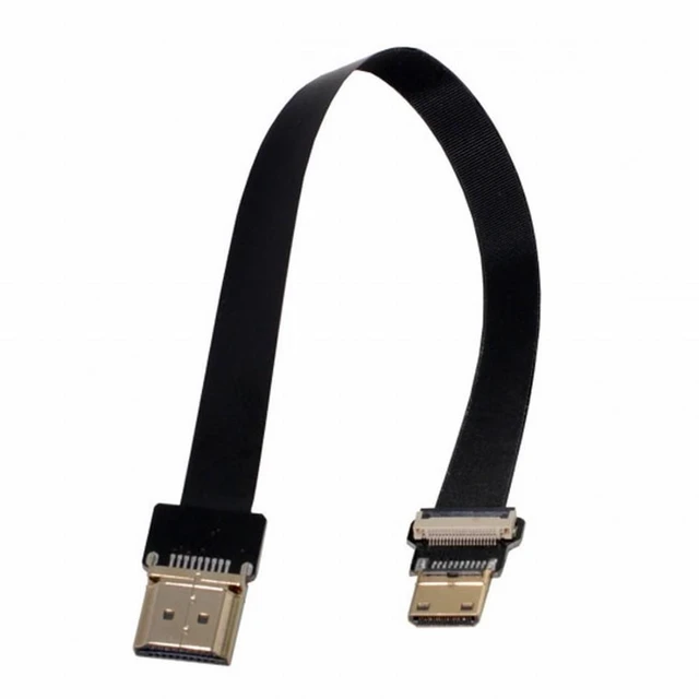 Alt view image 3 of 7 - Vszerda CYFPV Mini HDMI Male to HDMI Male FPC Flat Cable 1080P for FPV HDTV Multicopter Aerial Photography (0.3M)