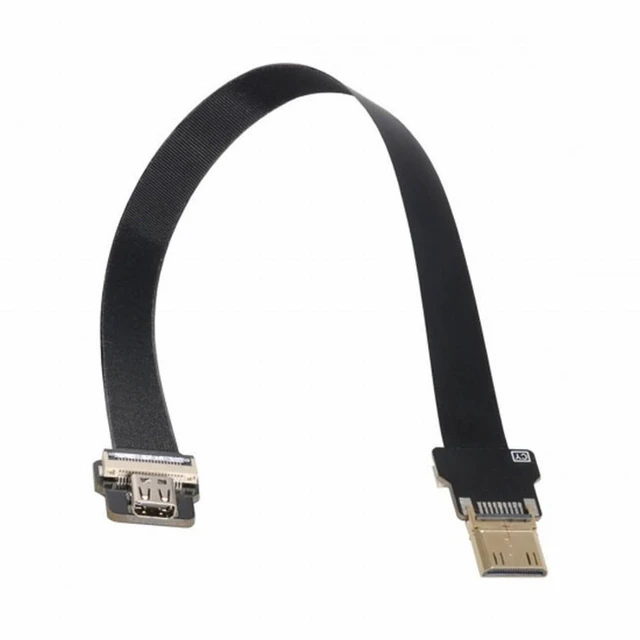Alt view image 5 of 7 - Vszerda CYFPV Mini HDMI Male to Micro HDMI Female Extension FPC Flat Cable 1080P for FPV HDTV Multicopter Aerial Photography (0.5M)