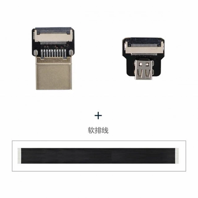 Alt view image 2 of 7 - Vszerda CYFPV HDMI Male to Micro HDMI Female Extension FPC Flat Cable 1080P for FPV HDTV Multicopter Aerial Photography (0.1M)