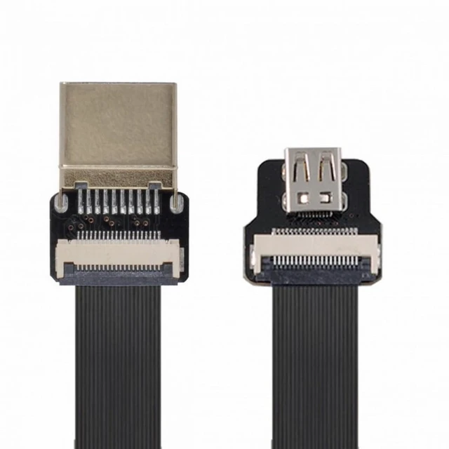Alt view image 6 of 7 - Vszerda CYFPV HDMI Male to Micro HDMI Female Extension FPC Flat Cable 1080P for FPV HDTV Multicopter Aerial Photography (0.1M)