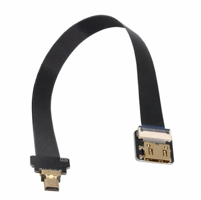 Alt view image 2 of 7 - Vszerda CYFPV Mini HDMI Female to Micro HDMI Male Extension FPC Flat Cable 1080P for FPV HDTV Multicopter Aerial Photography (0.5M)