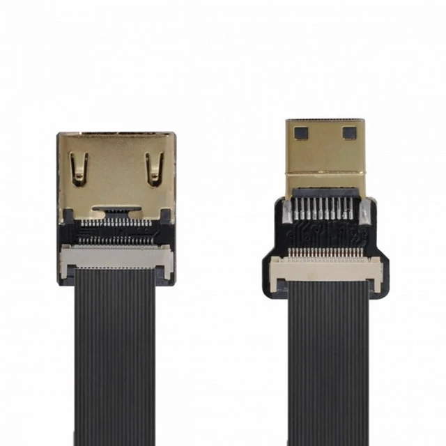 Alt view image 6 of 7 - Vszerda CYFPV HDMI Female to Mini HDMI Male Extension FPC Flat Cable 1080P for FPV HDTV Multicopter Aerial Photography (0.8M)