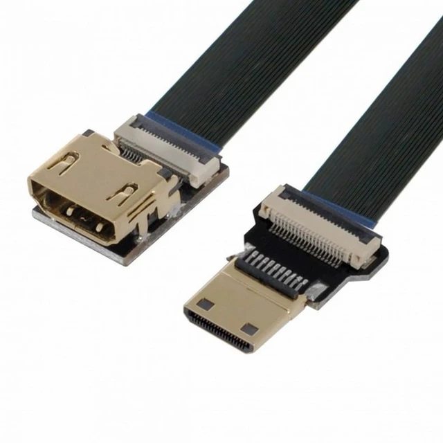 Alt view image 7 of 7 - Vszerda CYFPV HDMI Female to Mini HDMI Male Extension FPC Flat Cable 1080P for FPV HDTV Multicopter Aerial Photography (0.1M)