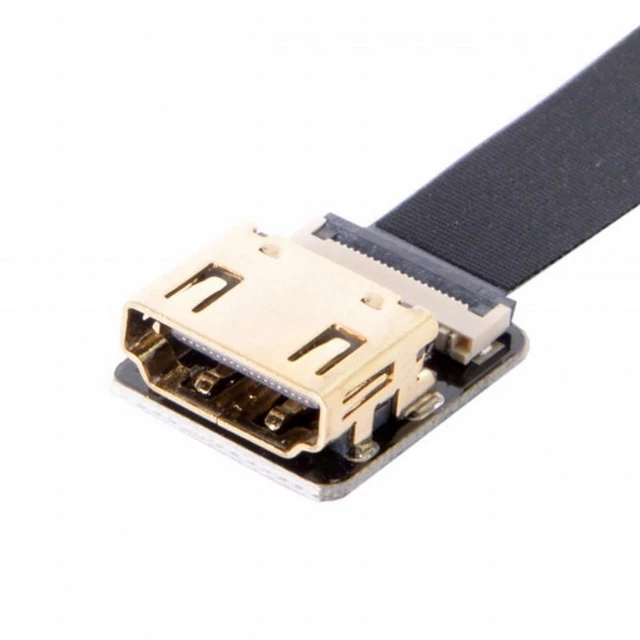Alt view image 3 of 7 - Vszerda CYFPV Straight HDMI Type-A Male to Female FPC Flat Cable for HDTV Multicopter Aerial Photography (0.3M)