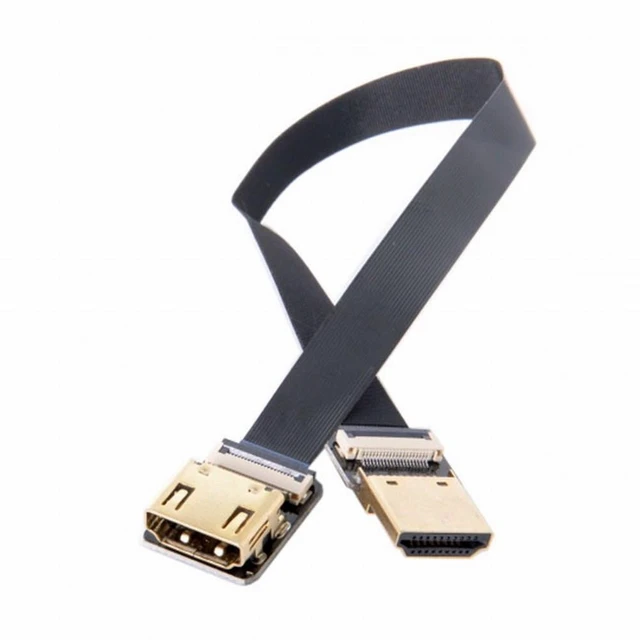 Alt view image 5 of 7 - Vszerda CYFPV Straight HDMI Type-A Male to Female FPC Flat Cable for HDTV Multicopter Aerial Photography (0.3M)