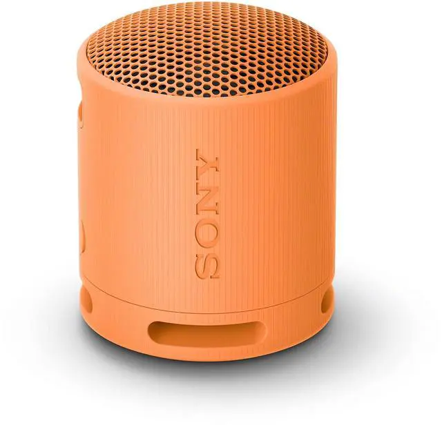 Main image of SRS-XB100 Wireless Bluetooth Portable Lightweight Super-Compact Travel Speaker, Durable IP67 Waterproof & Dustproof Shower Speaker, 16 Hour Battery, Versatile Strap, & Hands-free Calling, Orange