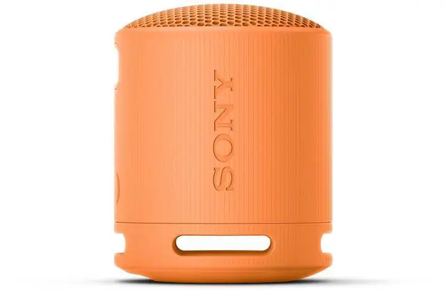 Alt view image 3 of 6 - SRS-XB100 Wireless Bluetooth Portable Lightweight Super-Compact Travel Speaker, Durable IP67 Waterproof & Dustproof Shower Speaker, 16 Hour Battery, Versatile Strap, & Hands-free Calling, Orange