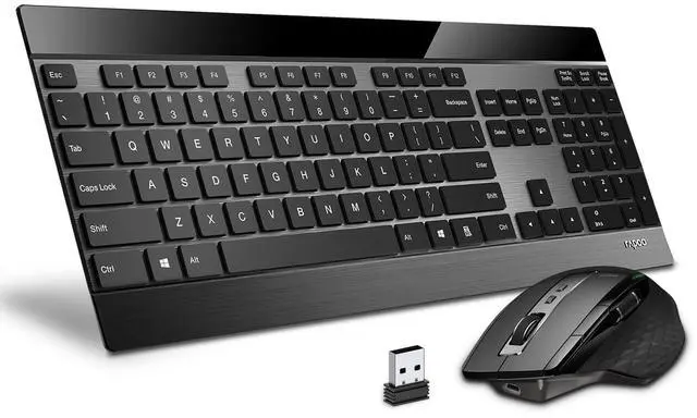 Main image of Wireless Keyboard and Laser Mouse Combo,Multi Device (Bluetooth 4.0+3.0+2.4G) Keyboard and Mouse Set,Ultra-Slim Computer Keyboard Compact Design for Windows/Android/Mac OS
