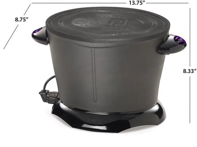 Alt view image 3 of 4 - 05450 DualDaddy Electric Deep Fryer, Black