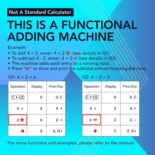 Alt view image 5 of 7 - 12 Digit Thermal Printing Calculator with Tape Print Out, Ink-Free Adding Machine, 3X Faster Quite at 8.0 LPS, Extra Large Fluorescent Display, Tax Calculation with Clock and Calendar, SP-2401