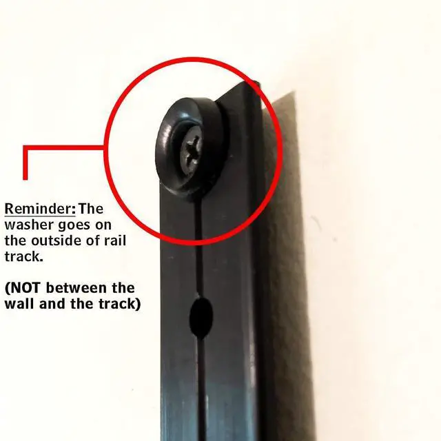 Alt view image 2 of 7 - Space Saver Gym Resistance Bands Exercise Equipment for at Home Fitness Workout | Resistance Band Wall Anchor with 1 Rail, 1 Rail Car (Without Resistance Bands)