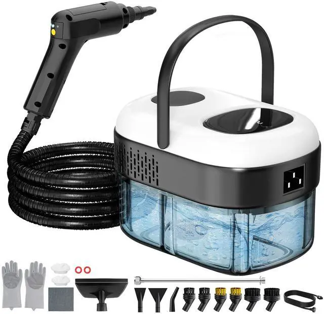 Main image of Pressurized Steam Cleaner, 3-Level Adjustable Handheld Steamer Cleaning for Home, 15s Fast Heat-Up & 47.3oz Tank, 2500W Multi-Surface Portable Steamer for Floor/Grout/Car/Kitchen & Bathroom