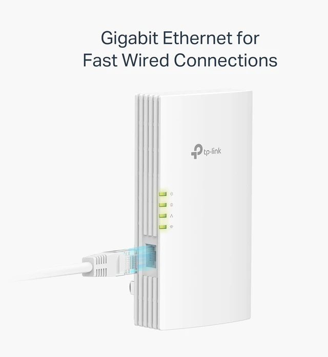 Alt view image 7 of 7 - AV1000 Powerline Ethernet Adapter+AX1500 Wi-Fi 6 WiFi Extender KIT | AV1000 Powerline Network Adapter&AX1500 Dual-Band Extender, Gigabit Port, EasyMesh, Plug & Play, TL-WPA7817 KIT