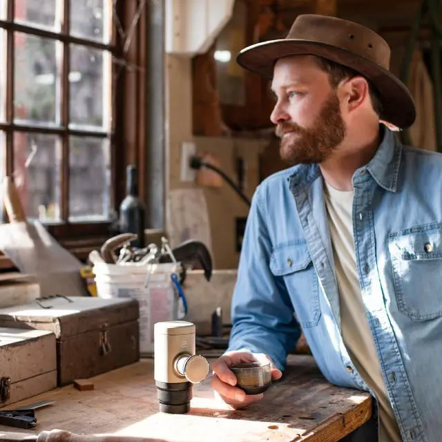 Alt view image 6 of 7 - Minipresso NS2, Portable Espresso Maker Compatible with NS Original Capsules and Compatibles, Manually Operated, 18 Bar Small Handheld Coffee Machine for Travel, Camping