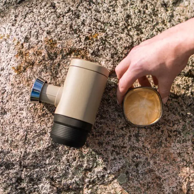 Alt view image 7 of 7 - Minipresso NS2, Portable Espresso Maker Compatible with NS Original Capsules and Compatibles, Manually Operated, 18 Bar Small Handheld Coffee Machine for Travel, Camping