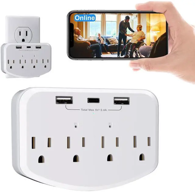 Main image of 1080 Full HD Wireless Mini Cameras,Small Nanny Cam,Wall Outlet WiFi Camera Indoor Camera for Home SecurityUpgraded