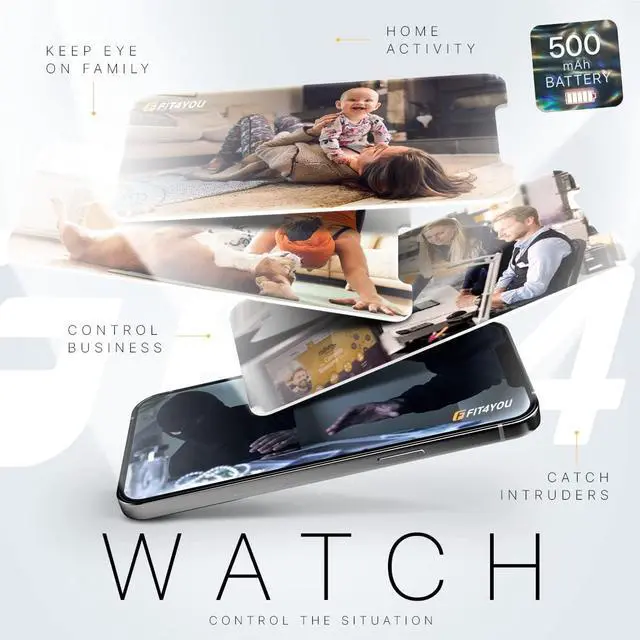 Alt view image 5 of 7 - 1080 Full HD Wireless Mini Cameras,Small Nanny Cam,Wall Outlet WiFi Camera Indoor Camera for Home SecurityUpgraded